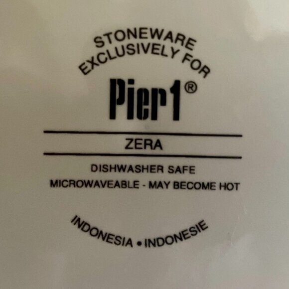 Pier 1 Imports “Zera” Stoneware Plate 8” – Bold Tribal Art Design - Picture 2 of 5